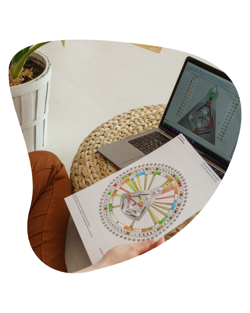 Carte de Human Design utilisée en bilan de compétences et en coaching carrière